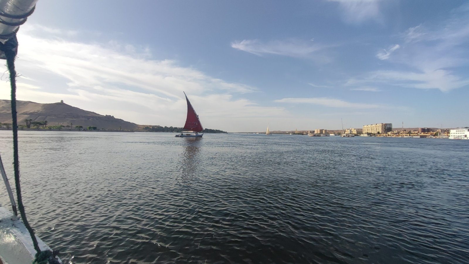 Gently down the Nile River, Aswan, Egypt